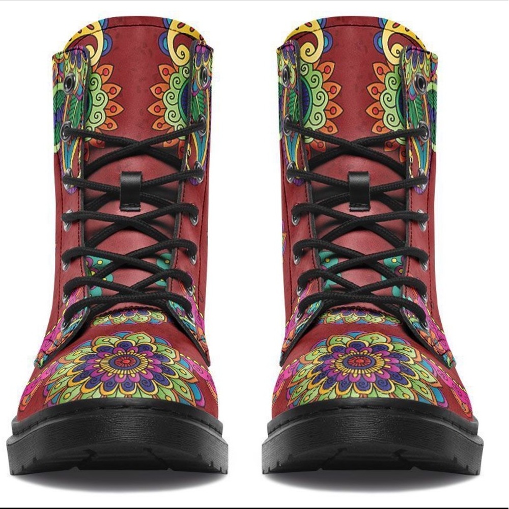 Yes We Vibe Funky Henna Flower Boots - Picture 3 of 8